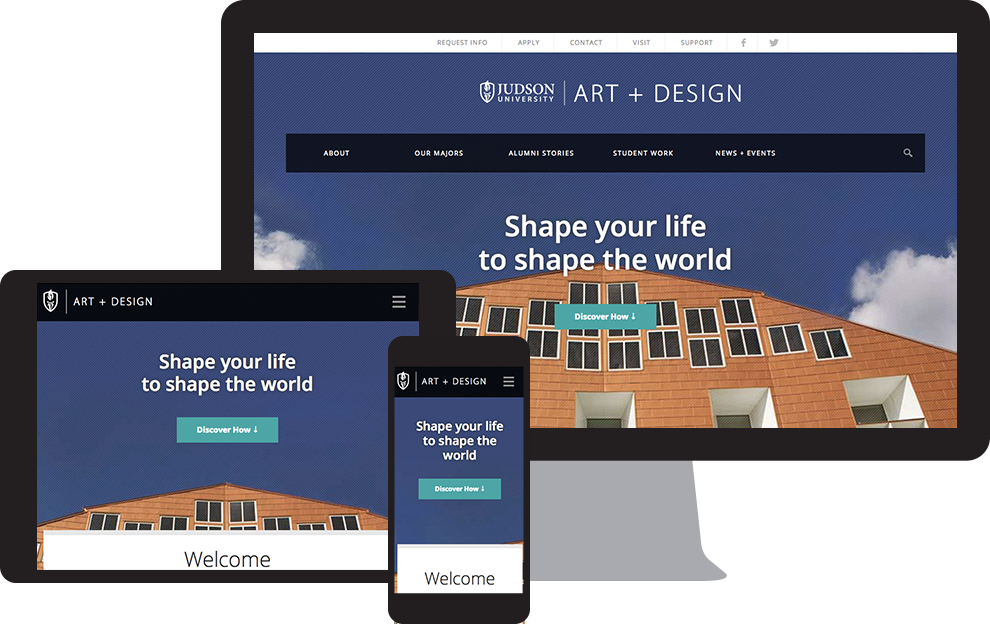 Judson University Depart of Art + Design Responsive Wordpress Web Design