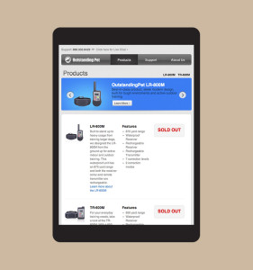 Responsive design makes it easy to shop on mobile devices